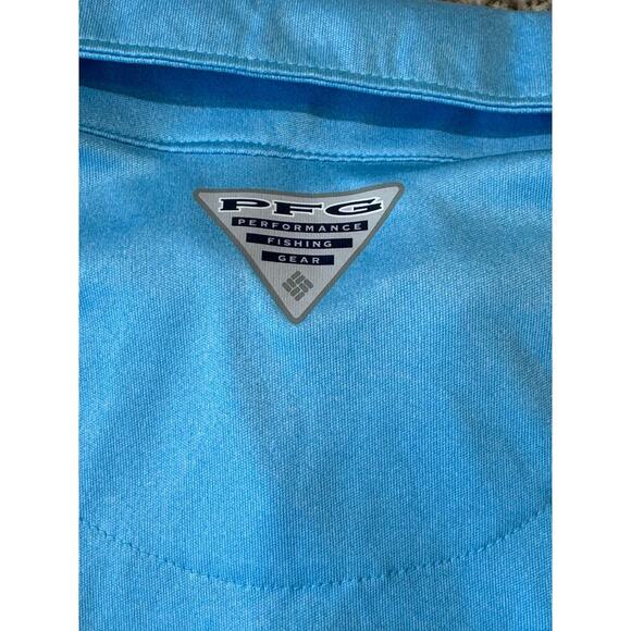 Columbia PFG Men's Polo/Golf collared shirt; size XL; Blue; UPF 50; NEW! - Picture 4 of 10